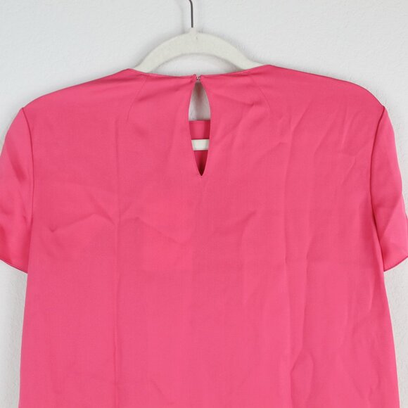 NEW Theory Silk Blend Boxy Fit Stretch Tee – Luxe Workwear/ Everyday Top - Picture 11 of 13